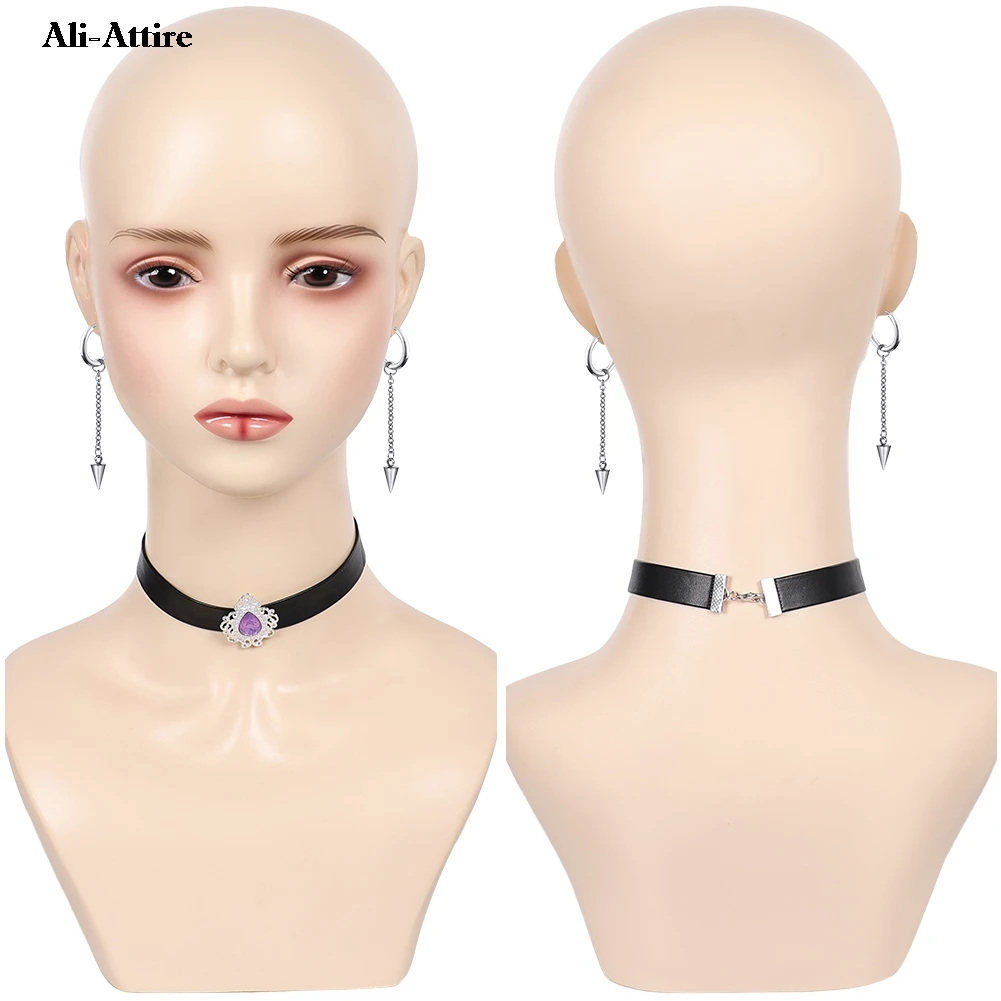

2025 мультфильм «Охотник на демонов» KPop Zoey, серьги для косплея Mila, воротник, аксессуары для костюма, вечерние маскировки, реквизит для ролевых игр на Хэллоуин