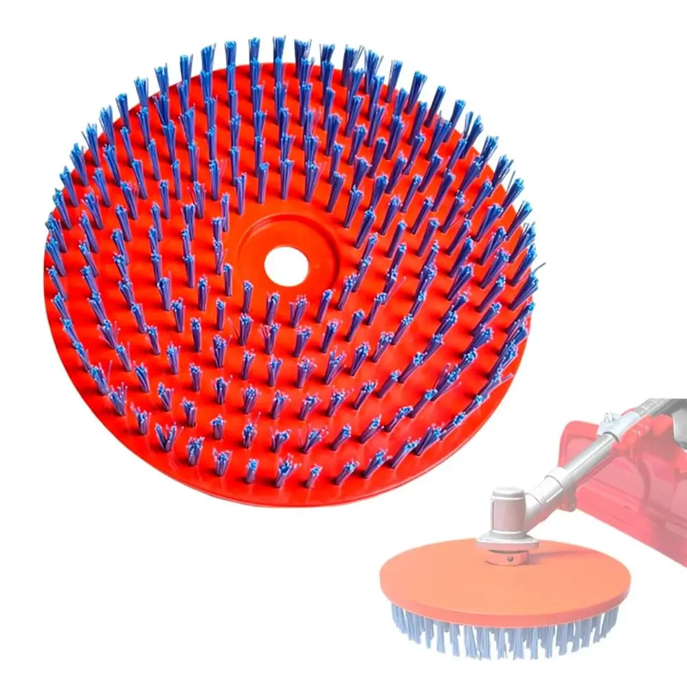Wire Bristles Lawn Mower Cleaning Brush Wear-Resistant Threaded Version Polyester Cleaning Brush Cleaning Accessory Nylon Brush