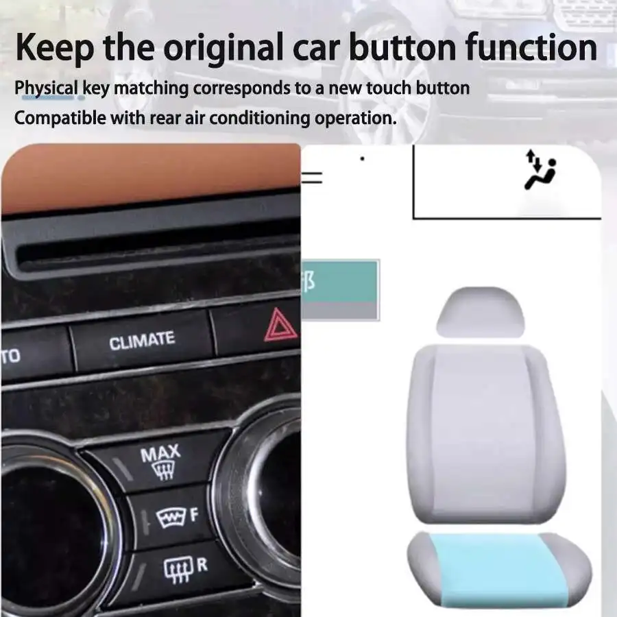 Pantalla LCD de Control de clima de 9 "para Lincoln Corsair 2020 2022, Panel de CA Digital, fácil instalación, Control físico táctil, múltiples temas