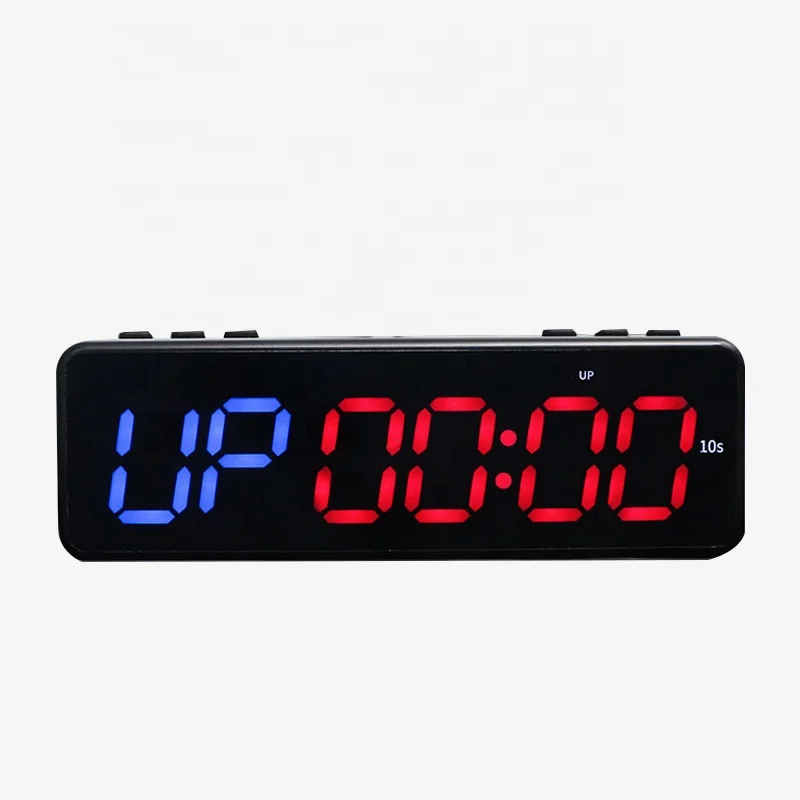 

Customized Logo High Quality New Design Portable Fitness Timer LED Digital Gym Timer Mini Wall Clocks