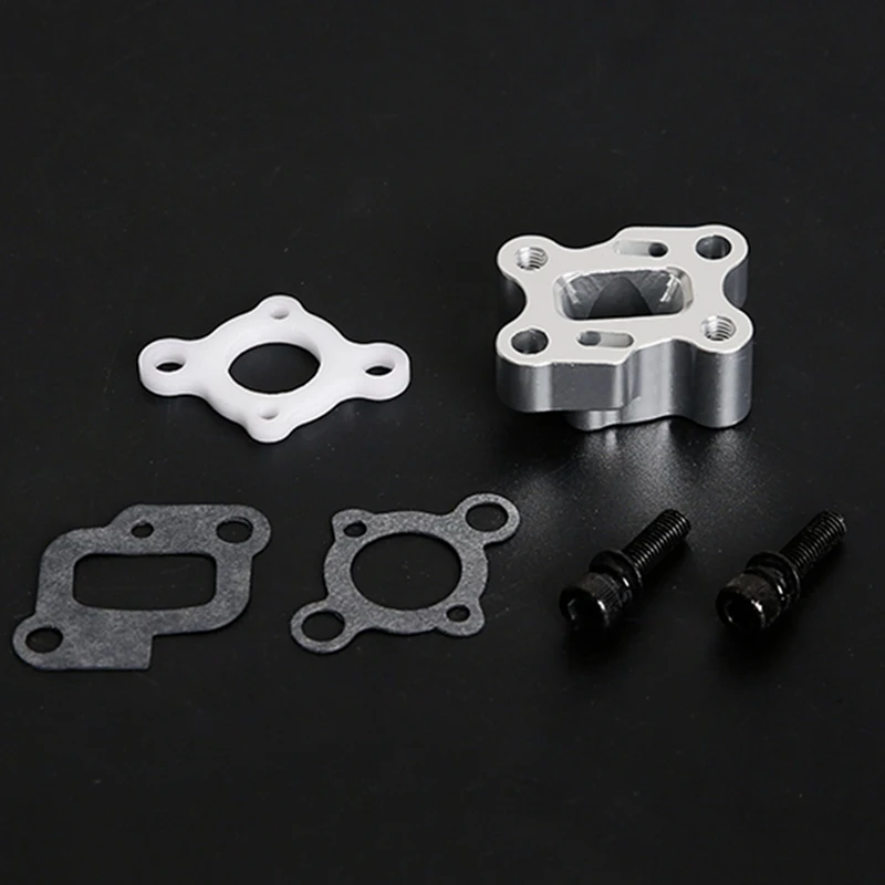 CNC Intake Manifold Set For 23-30.5CC Gas Engine For 1/5 HPI Baja 5B 5T 5Sc Losi 5Ive T Rovan King Motor Rc Car Parts