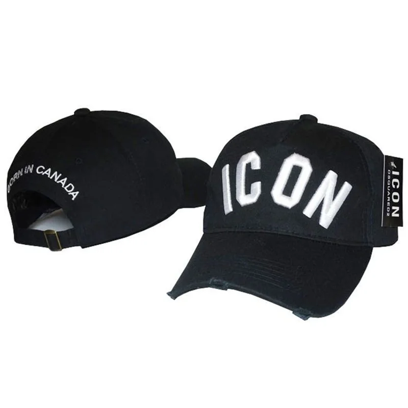 Gorra de béisbol informal con bordado de icono monograma, correa ajustable para el hombro, tela ligera de poliéster