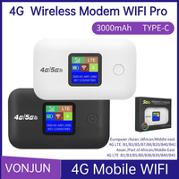 4G Lte Router Wireless WiFi Portable Mini Outdoor Hotspot Pocket MIFI 150Mbps 3000mAh TypeC with SIM Card Slot 4G LTE WiFi Route