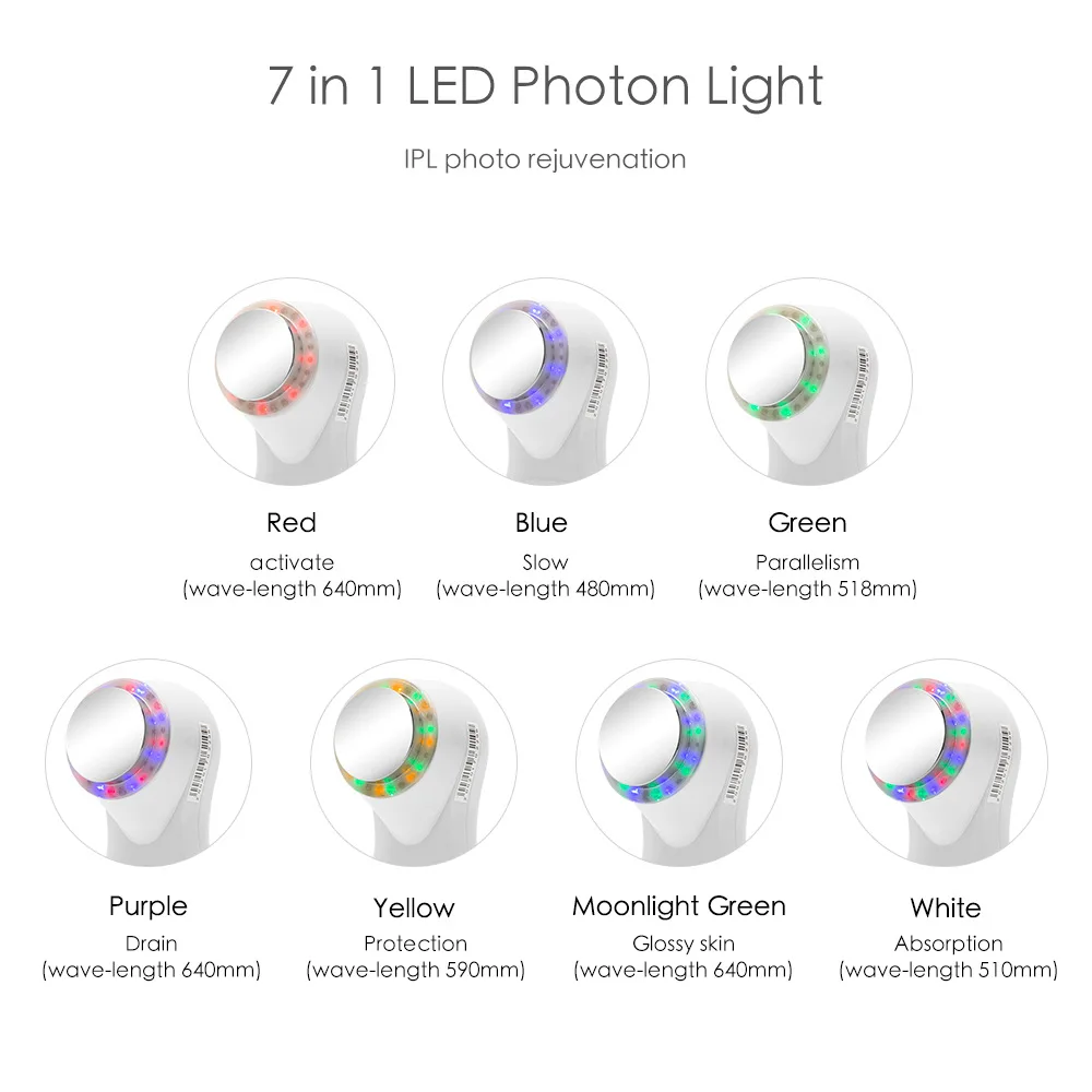 Masajeador de estiramiento facial ultrasónico para el hogar, máquina firme para apretar la piel con microcorriente, herramienta de belleza para rejuvenecimiento de fotones LED, limpieza profunda