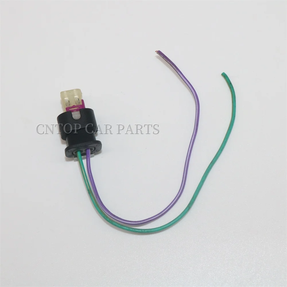 1718648-1 2112985 2-pin Temperature Sensor Connector Pigtail Plug Connector for VW Audi Porsche Cadillac Chevrolet GMC