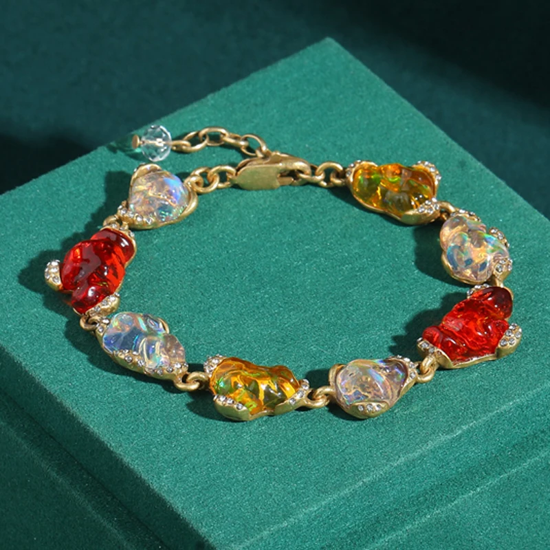

Vintage Colorful Cloud Glaze Bracelets Sweet Fantacy Designer High Quality Accessories Jewelry For Girls New 2026 Trends Daily