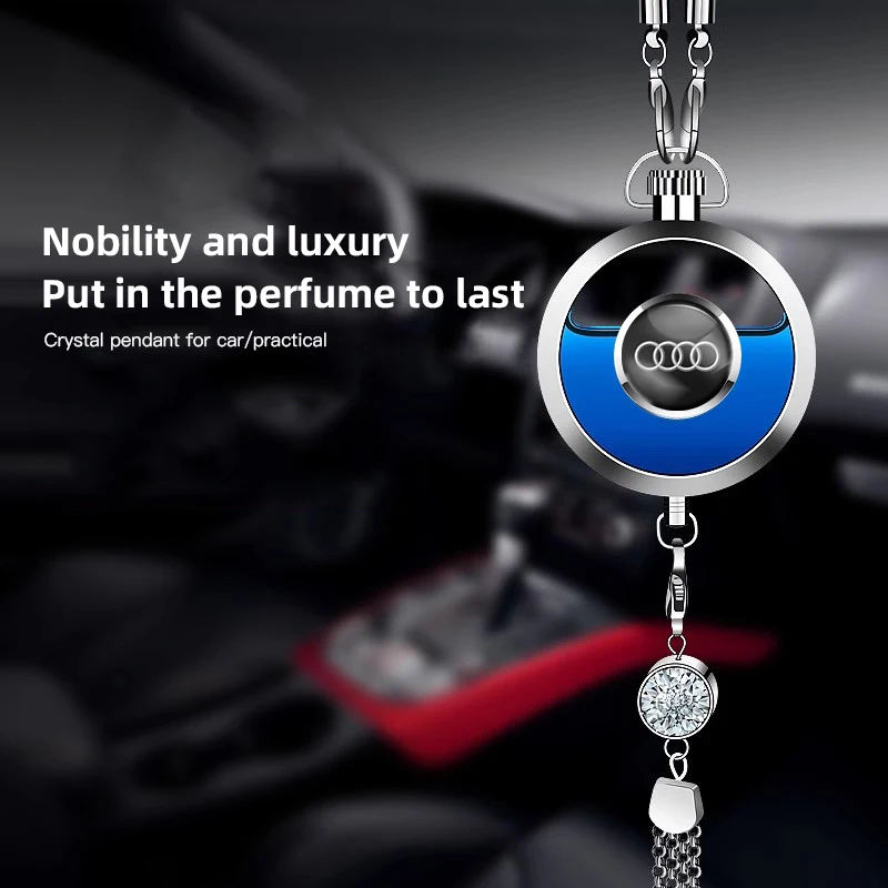 Car Interior Perfume Pendant Air Freshener Scent Bottle For Audi A1 A2 A3 A4 A5 A6 A7 A8 Q1 Q2 Q3 Q4 Q5 Q6 Q7 Q8 TT RS3 S5 B8 C6