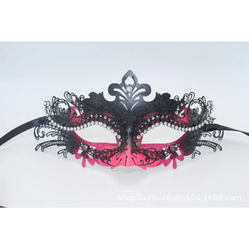 Masque de fête de luxe de Venise, masque de carnaval en métal sexuel, masque papillon en fer forgé incrusté de diamants pour hommes et femmes