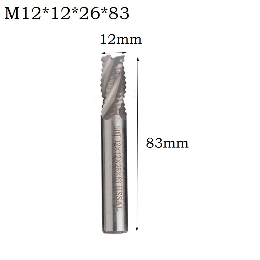 Boor Frees Voorbewerken End Router Bit Zilver 1 st 4 Fluit Hoge Snelheid Staal Frees Vhm