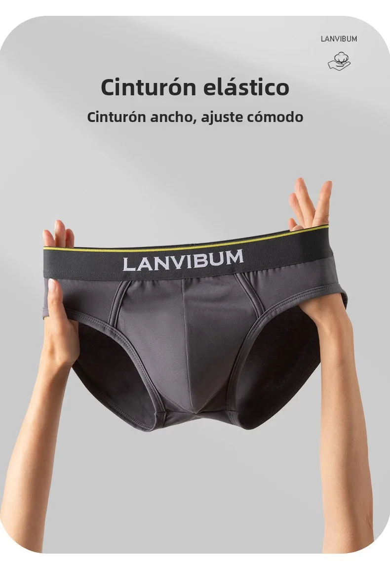 Calzoncillos Triangulares de Cintura Baja, Ropa Interior Deportiva Cómoda y Transpirable para Hombre, Nuevo Modelo Moderno, D...
