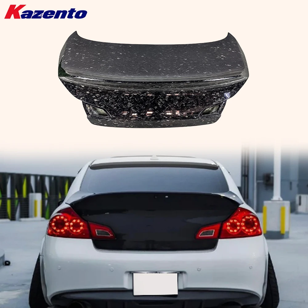

For Infiniti G37 Sedan 08-13 Forged Carbon HT Style Rear Trunk with Camera Hole