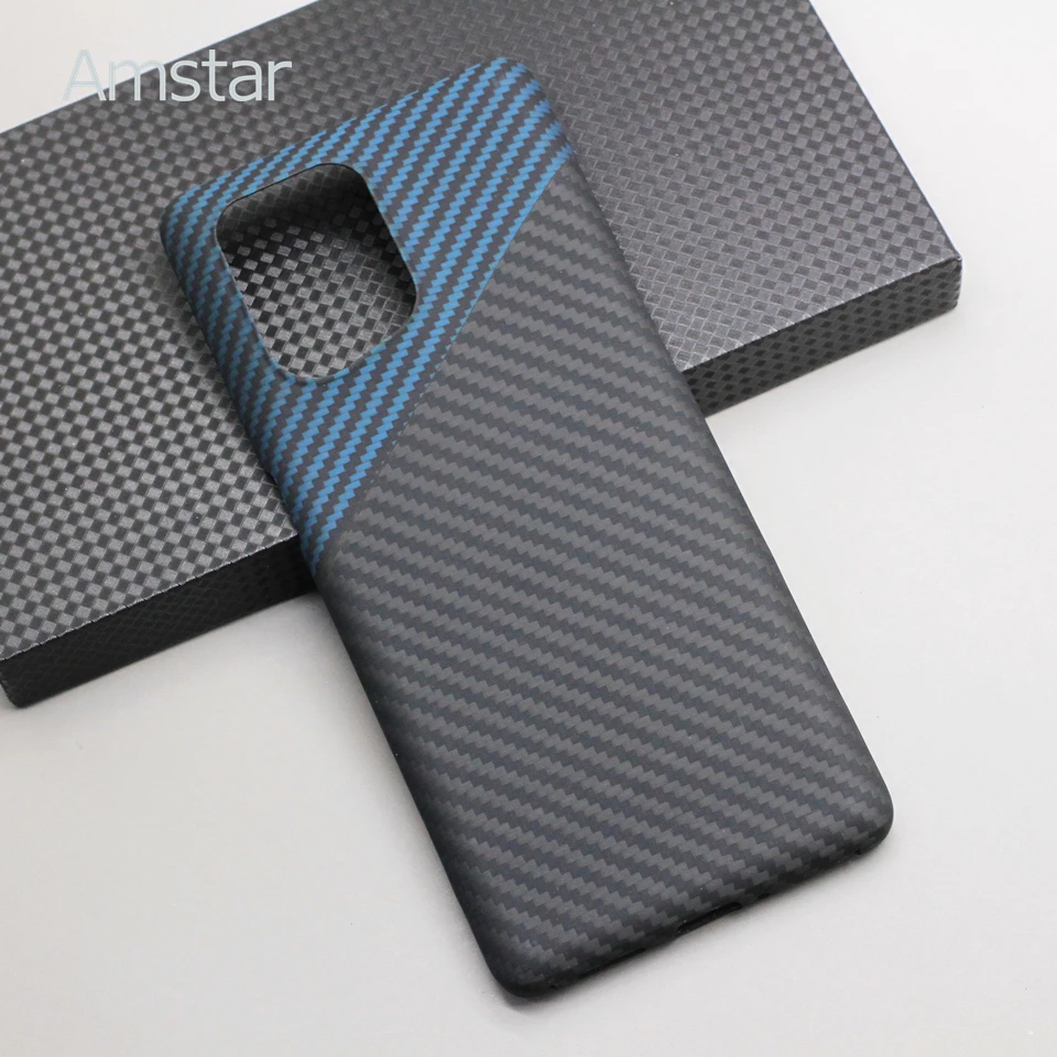 Amstar Dual Color Carbon Fiber Phone Case for OPPO Find X5 Pro High-quality Ultra-thin Anti-drop Aramid Fiber Find X5 Hard Cover