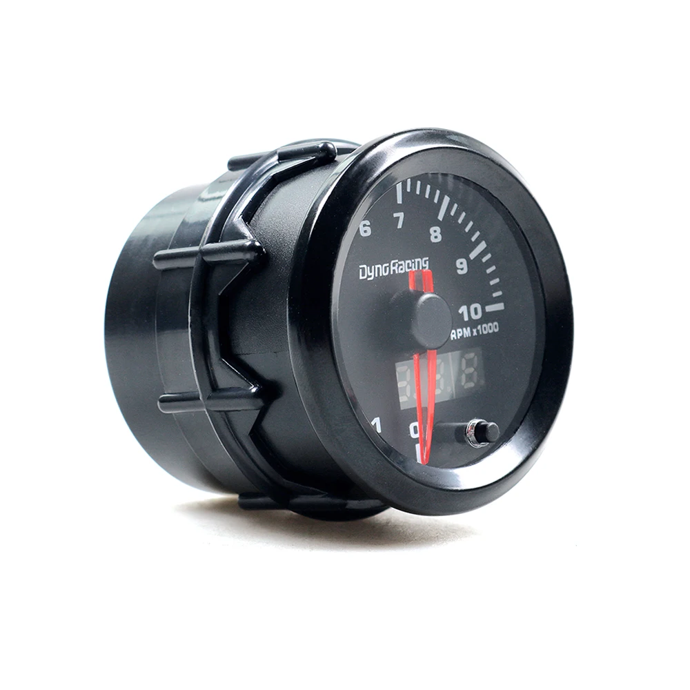 

0-10000 Rpm Gauge Dual Display Tachometer 52mm 7 Color LED With Stepper Motor BX101495