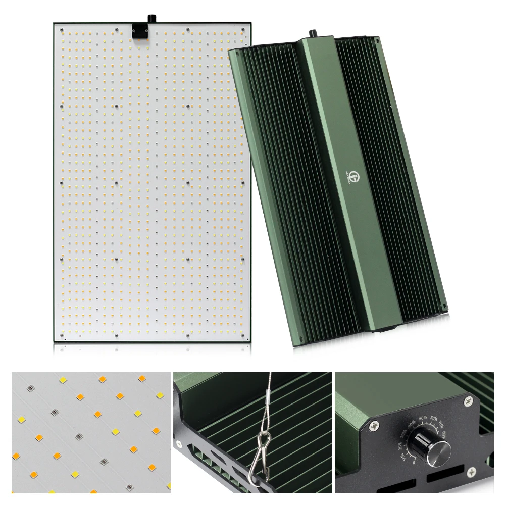 LED Plant Grow Light Full Spectrum Quantum Board Panel Lamp Hydroponic Growth Box Greenhouse Cultivation Lighting 110V/220V