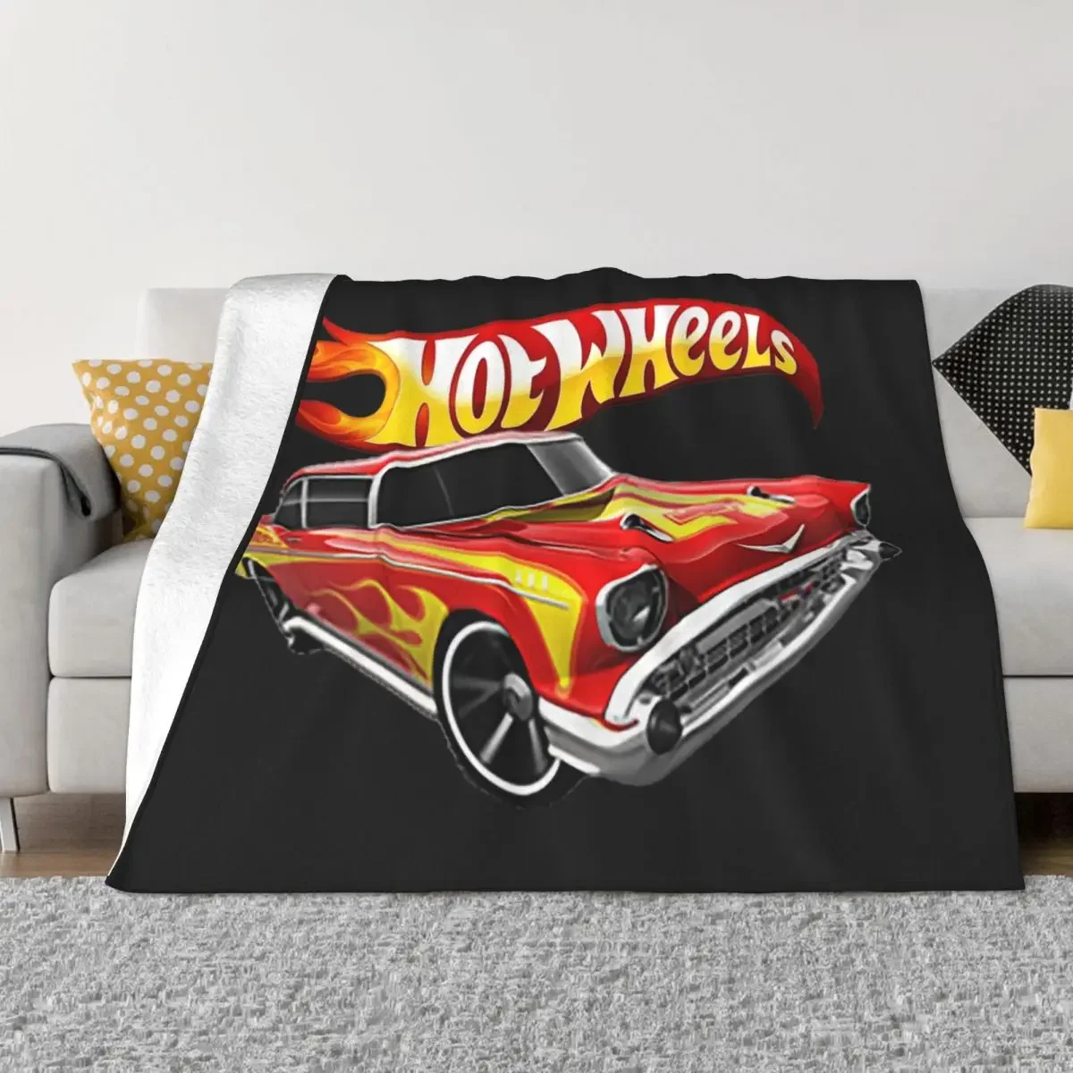 

Трендовое одеяло для спортивного автомобиля Hot Wheels, мягкое Фланелевое флисовое теплое классическое гоночное одеяло для фанатов, покрывало для кровати, кушетки