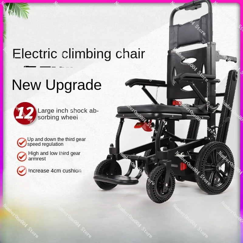 Electric Stair-Climbing Wheelchair Intelligent Stairs Foldable and Portable Climbing Machine Automatic Elderly Downstairs Chair