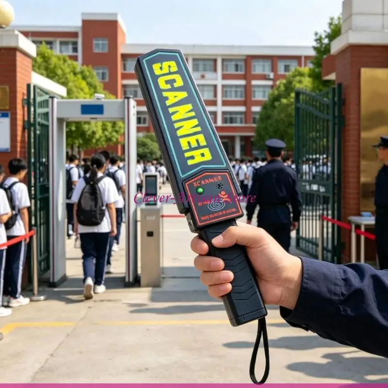 E06B Multipurpose Handheld Security Scanner Detects Guns Cutter At 14Cm Ranges with Adjustable Sensitivity for Schools Use