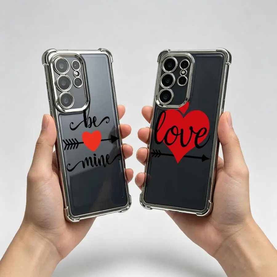 Case for Samsung Galaxy A23 A51 A24 A52 A16 A06 A54 A34 A12 A37 A73 A13 A15 A05 A53 A57 A33 A50 Phone Cover Arrow Love Heart