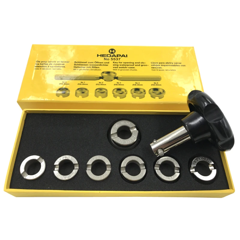 Watch Screw Back Case Cover Opener Remover Wrench Dies Repairer Tool Set for Rlx Watchmaker Open Battery Change Tools