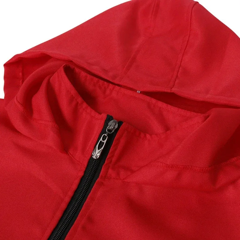 Calamari Guanti con cintura generale con cappuccio Set maschera Hallowe TV Game Guard Costume cosplay Tuta rossa Outfit Adolescenti adulti Tracksui