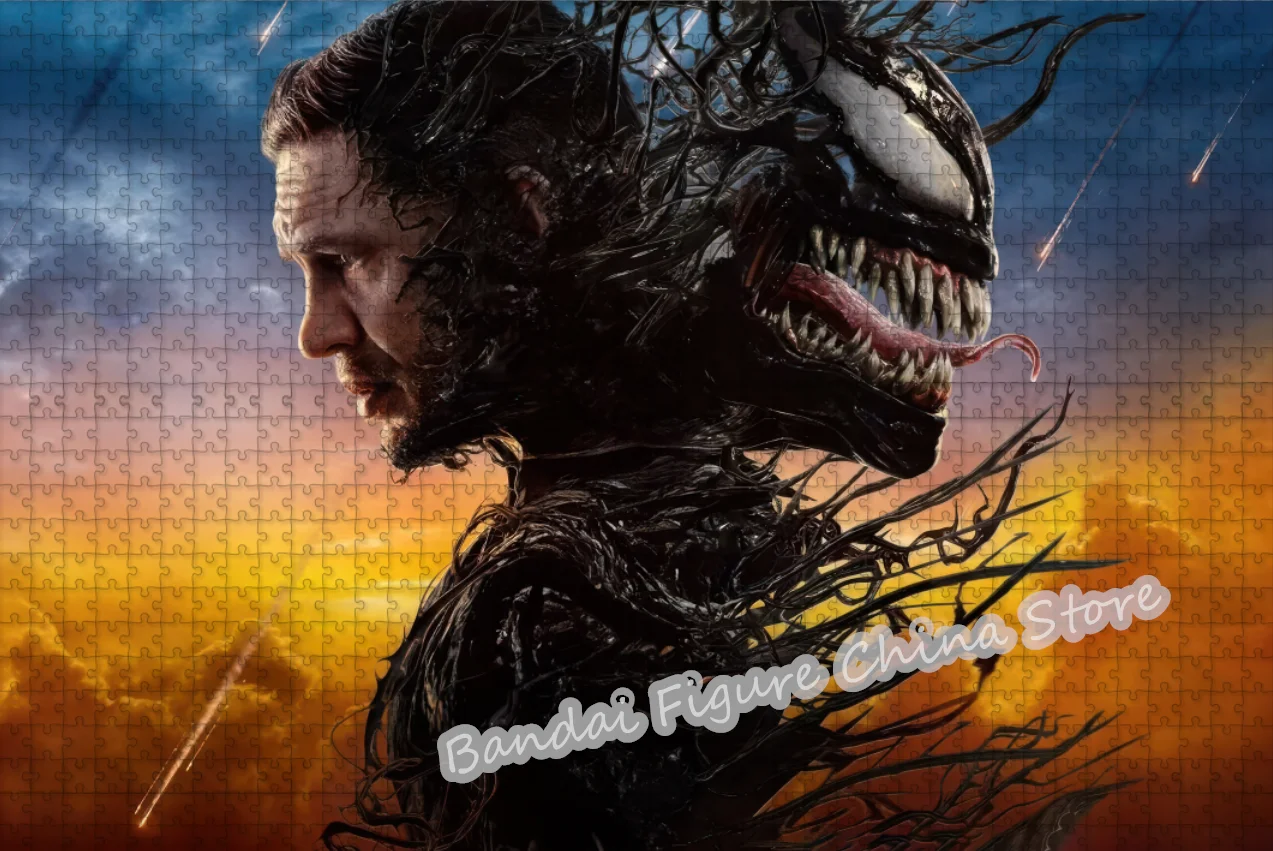 베놈 마지막 댄스 영화 직소 퍼즐 디즈니 슈퍼 히어로 인쇄 108/200/300/500/1000 조각 감압 장난감 퍼즐