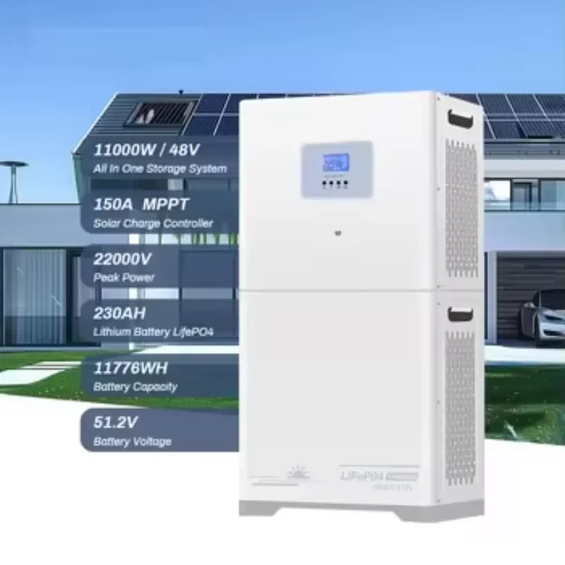 

Aamazing Home Powerwall Solar Storage Batterie Solaire Lithium 230Ah 10Kw 11Kw 48V 51.2V Lifepo4 Lithium Ion Battery All in One