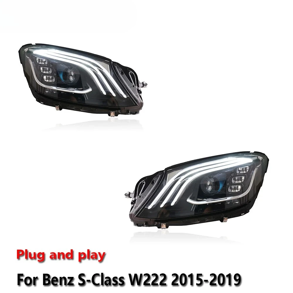 

Светодиодные фары в сборе для Mercedes-Benz S-Class W222 2015-2019: противотуманные фары, ДХО, стоп-сигналы, указатели поворота, установка Plug and Play