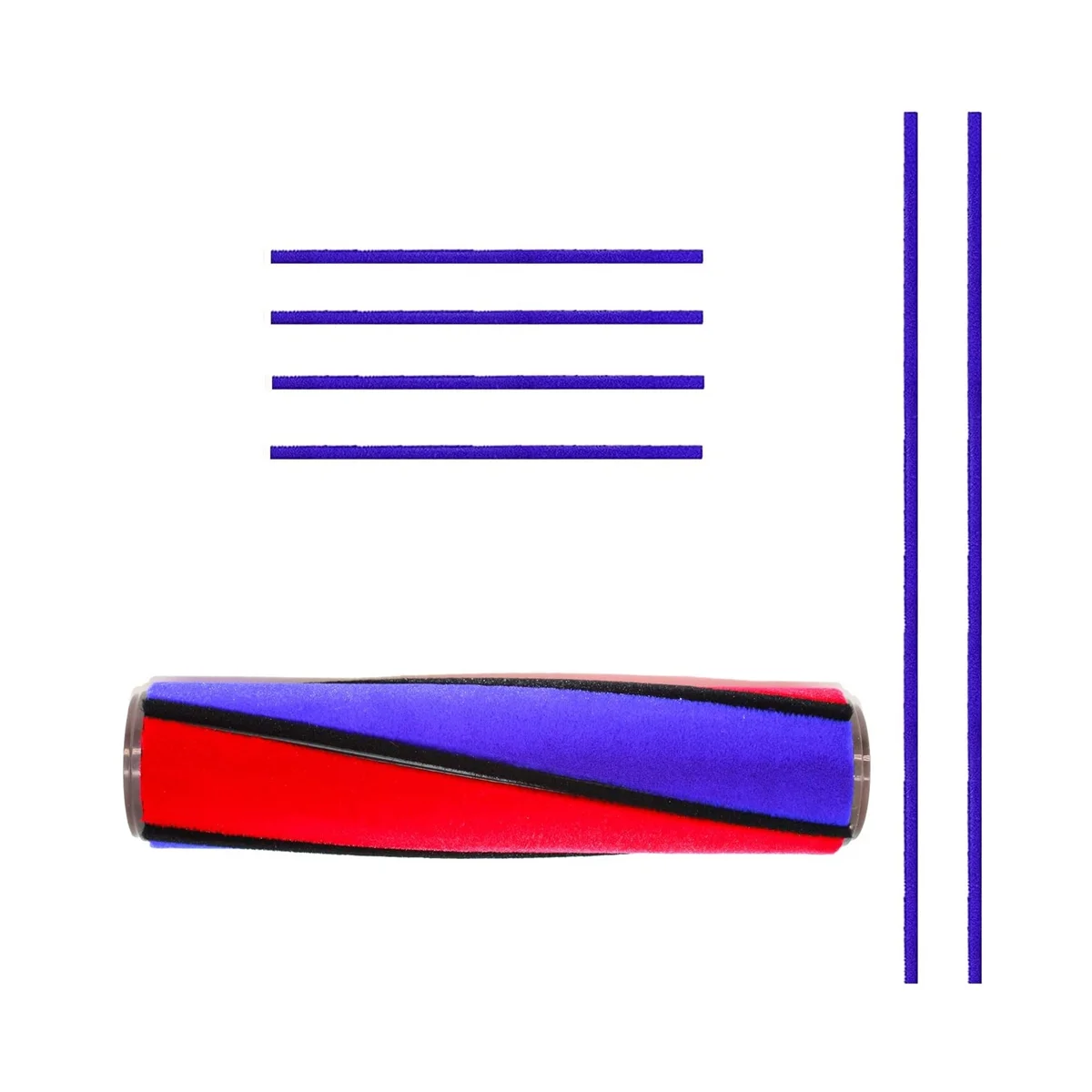 Ersatz bürste für v6 v7 v10 v11, Soft Roller Zubehör, mit 6 Filz streifen, Reinigung und Stauben tfernung