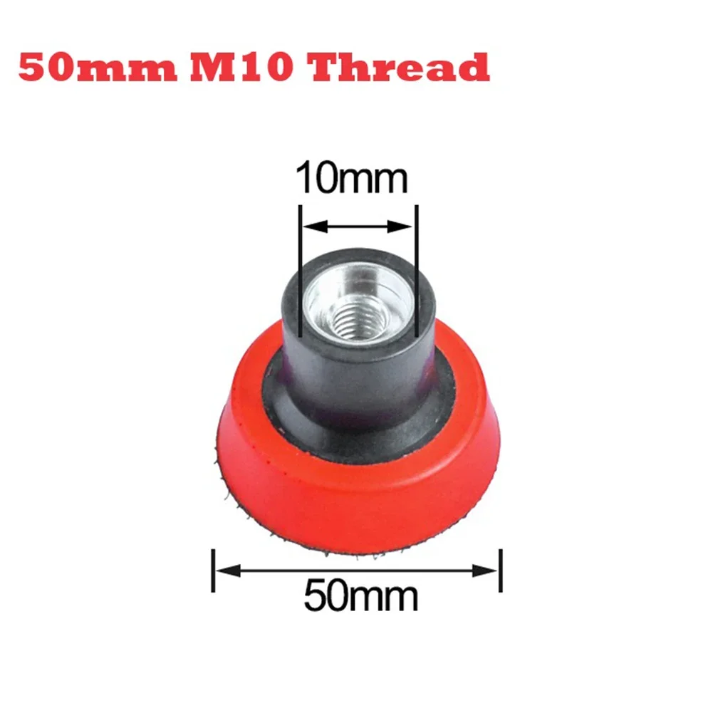 1/2/3 Inch Backing Plater Pad Sanding Polishing Pad Holder For Car Washing Care Sponge Pad Backer Disc M10 Thread