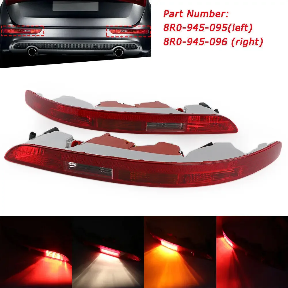 Left Right Car Rear Lower Bumper Tail Light Reverse Stop Lamp For Audi Q5 2009-2016 American Version 8R0945095B 8R0945096B