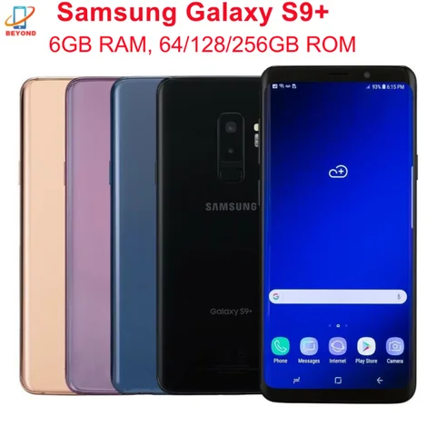 Samsung Galaxy S9 + S9 Plus G965U1 G965F G965FD G9650 6.2 "6GB RAM 64GB ROM Octa Core NFC Snapdragon 4G LTE téléphone portable d'origine