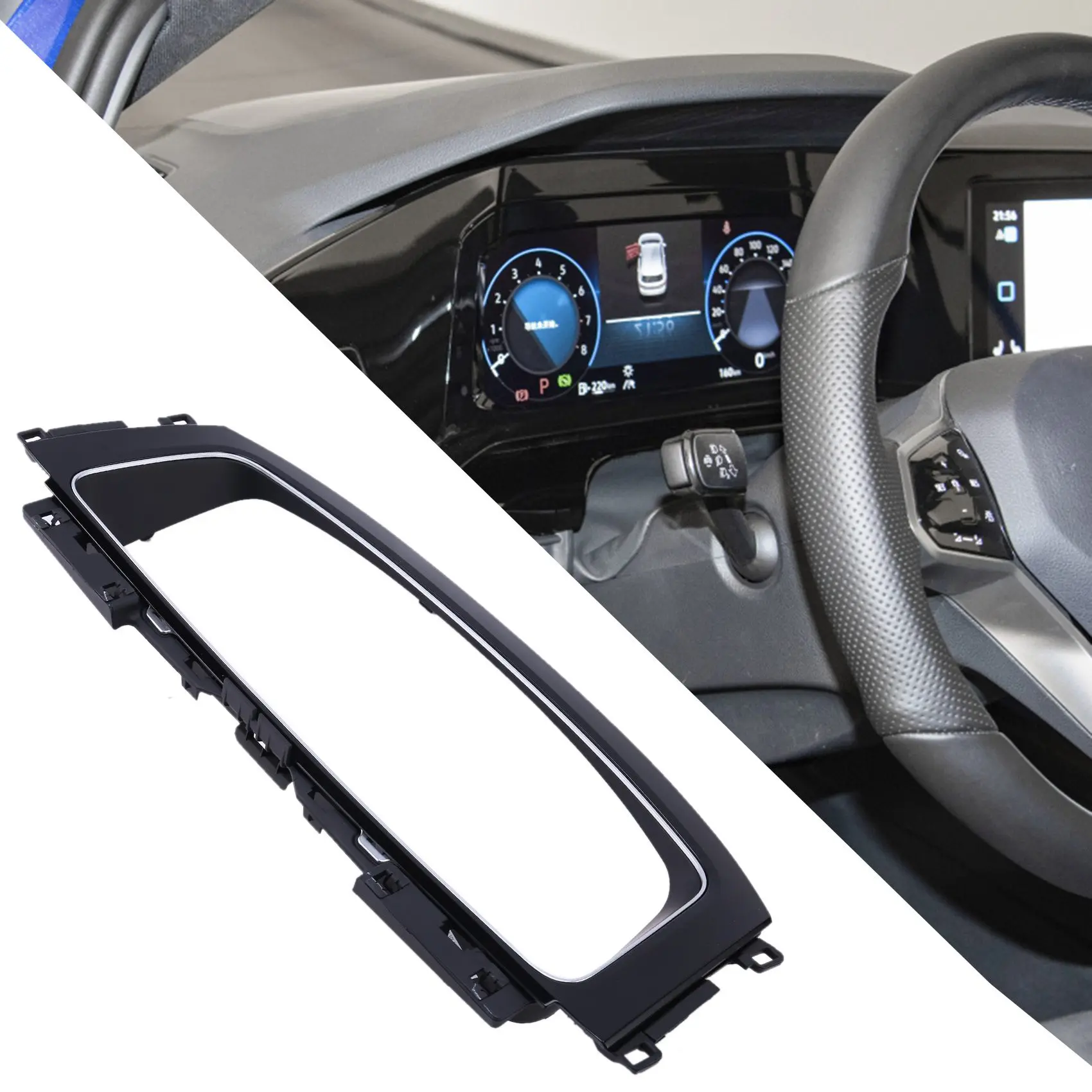 

M93K-Car Meter Box LCD Instrument Shield LCD Meter Plaque Trim For Golf 7 MK7 R 5GG 854 377 AAH