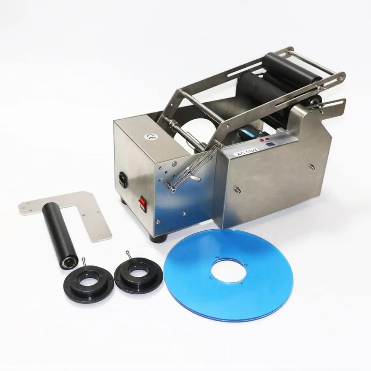 MT-50 Semi-Automatic Round Bottle Labeling Machine Labeler Machine 20-40pcs/min