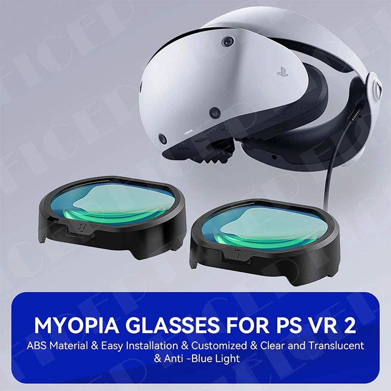 FICEP ل PS VR2 قصر النظر عدسة مكافحة نظارات الضوء الأزرق سريعة تفكيك حماية VR وصفة طبية العدسات ps vr2 الملحقات
