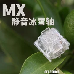 OFF STUDIO Outemu Silent Ice Snow Switch 40g 5 Pins Linear Mechanical Keyboard MX Switches Better than TTC Frozen Quiet Switch