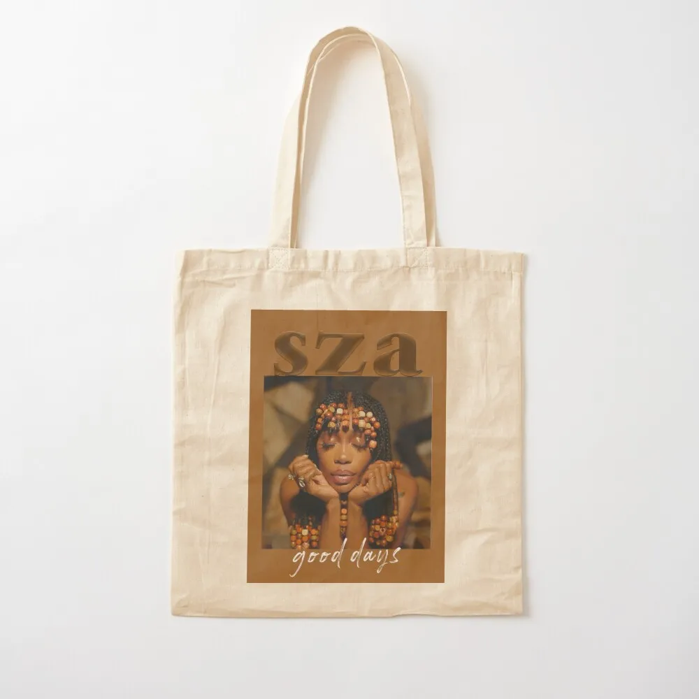 

SZA Good Days Homage Design Tote Bag university shopper bag Women's bags canvas bags Canvas Tote Bag