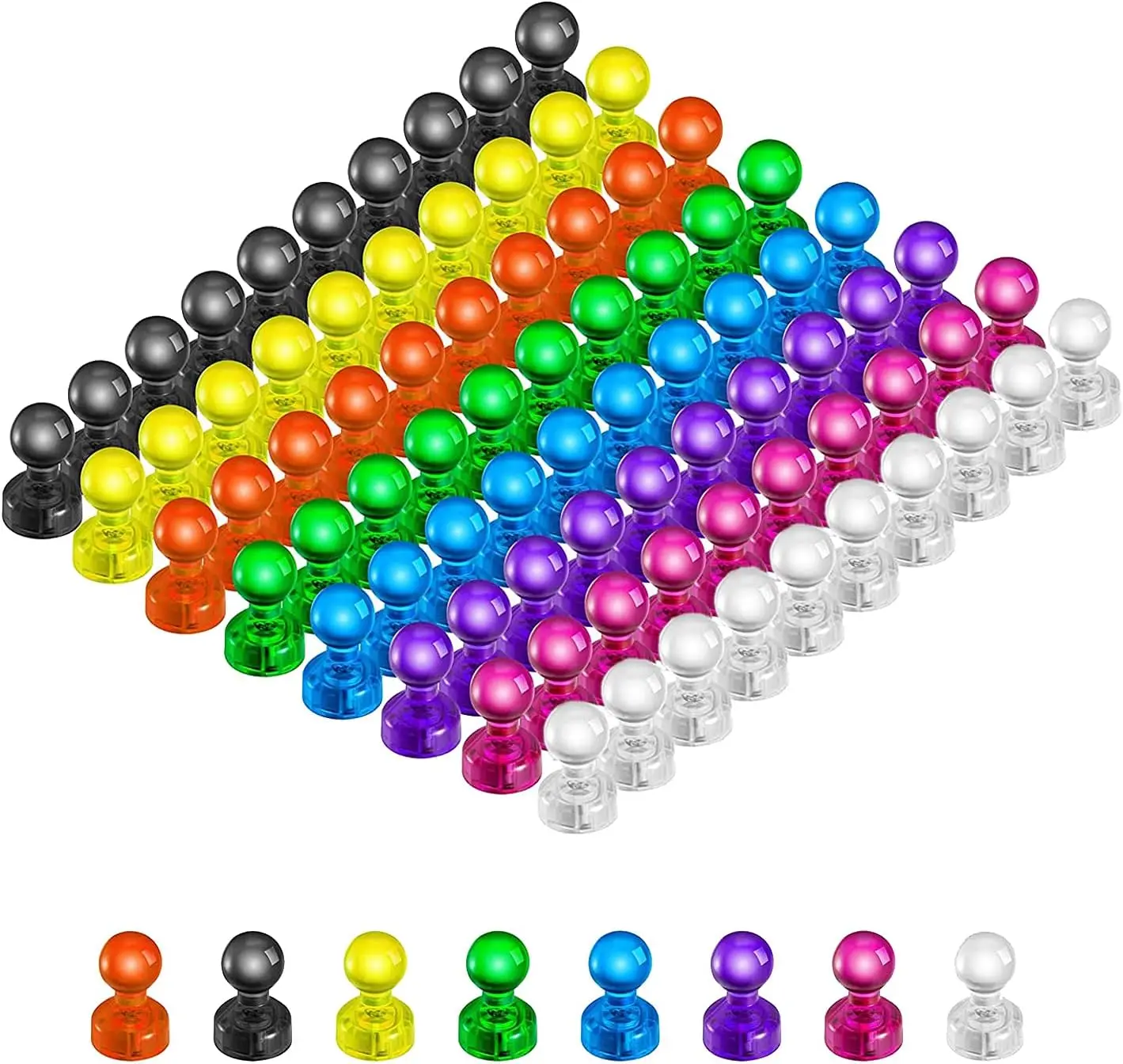 

High quality Push pin Office Strong DIY Magnets Thumbtack Fridge Whiteboard Neodymium Magnets Cones Magnetic Tools 10Pcs
