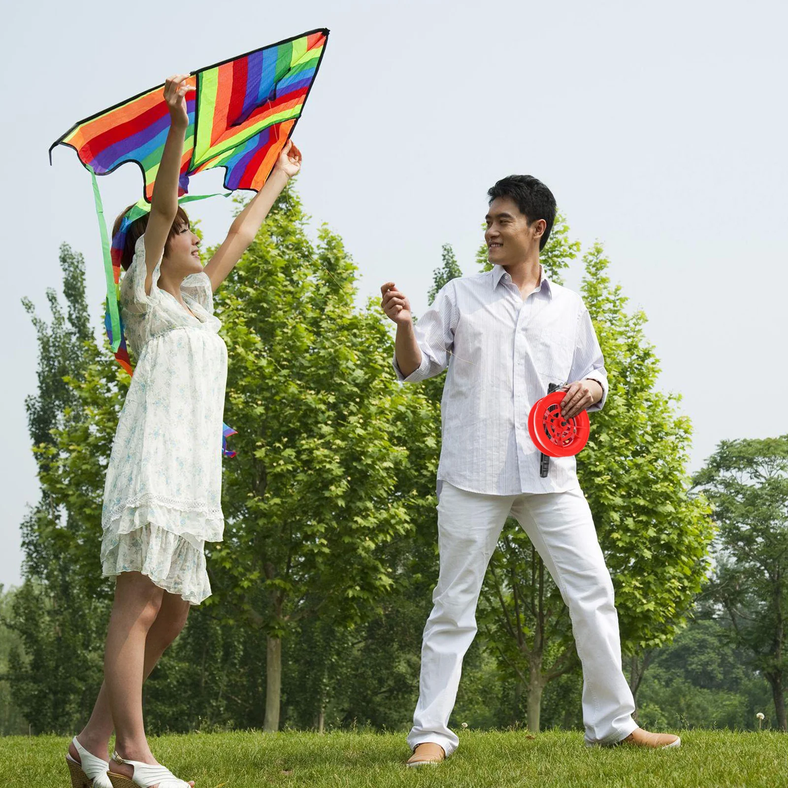 2 pezzi avvolgitore per aquiloni per adulti ruota di linea aquiloni strumento per sport all'aria aperta bambino bambini