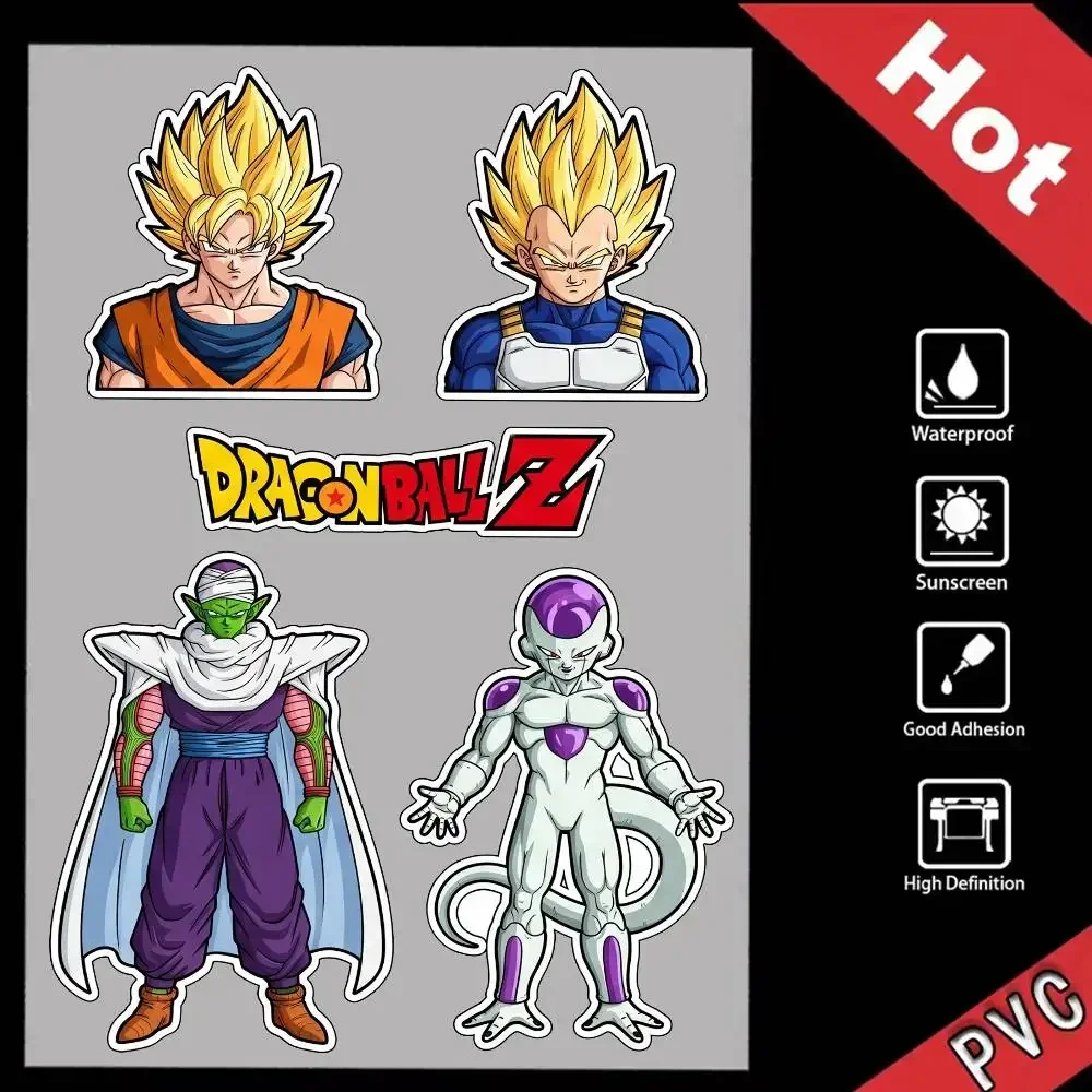 

DRAGON BALL Vegeta Goku All Purpose Reflective Scratch Blocker Decal Car Bike Helmet Cup Refrigerator Decorative Stickers