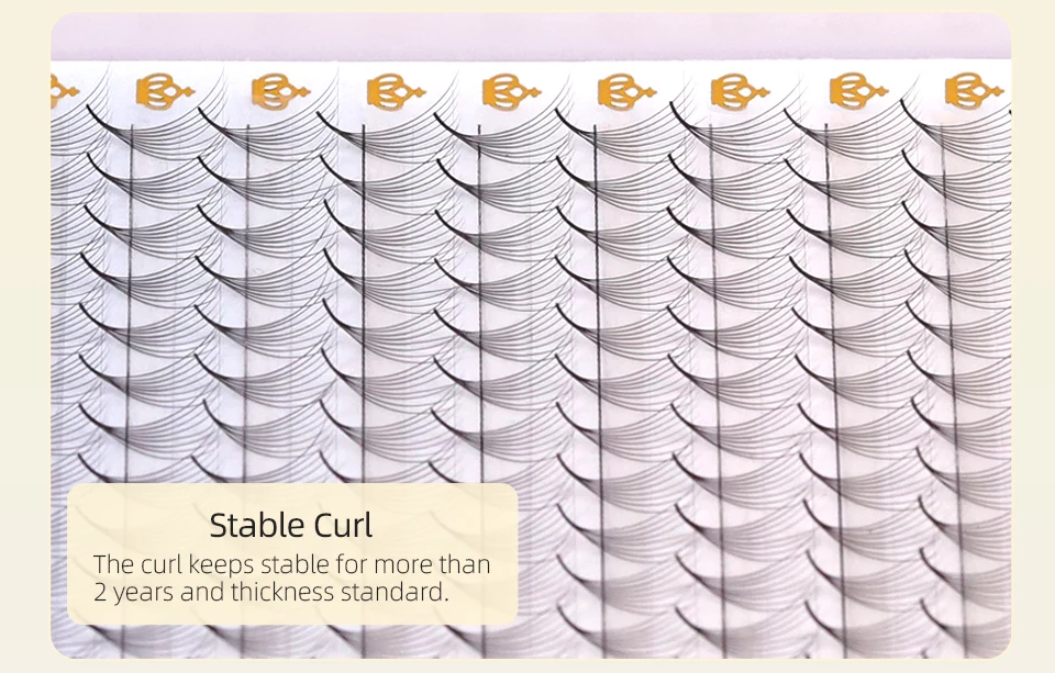 Lashprofessor 8–15 mm vorgefertigte Volumenfächer 3D/6D/8D/14D Sharp Narrow Base Lash Promade Russian Pointy Stem Wimpernverlängerung Zilien – Detail 4