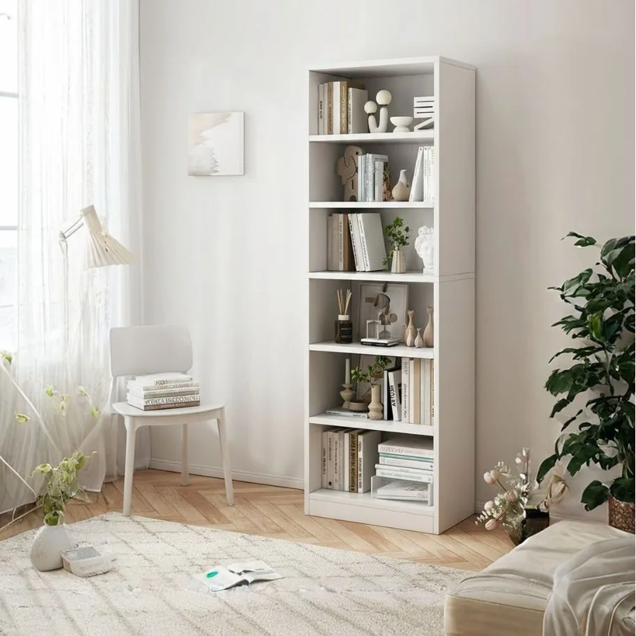 Simple bookshelf household small bedroom living room bookcase against the wall narrow slot small cabinet vertical storage