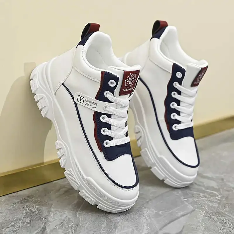 

Lace-up Spring-autumn Desert Shoes Women's White Boot Hike Sneakers Sports New Arrival Type Styling Aestthic Practice