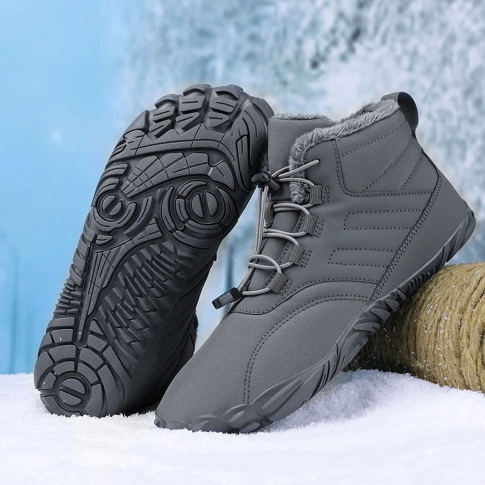 

Size 47 Winter Boots Men Women Snow Boots Waterproof Casual Shoes Outdoor Warm Fur Ankle Shoes for Trekking Climbing Hiking