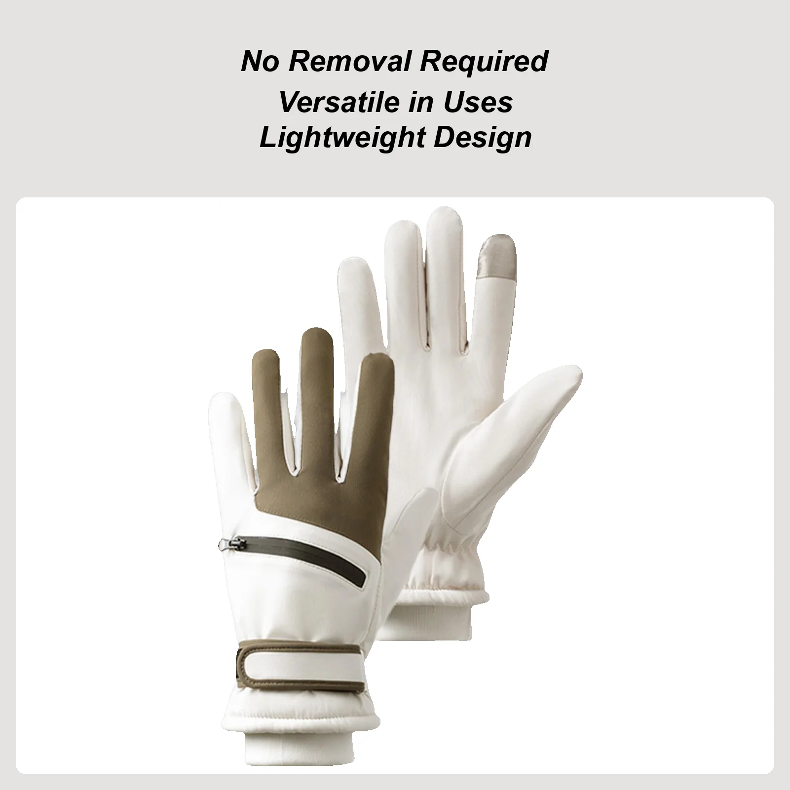 

Snowboarding Gloves Touchscreen Windproof Non-Slip Mittens Winter Gloves Warm For Biking Sporting Driving Skiing Women Men