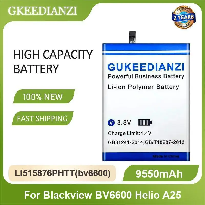 Battery For Blackview Bv9700 Pro 605872 BV6600 Helio A25 BV5900 BV4000 MTK6580A A70 OSCAL C20 C20Pro BV5800 P10000 BV7100
