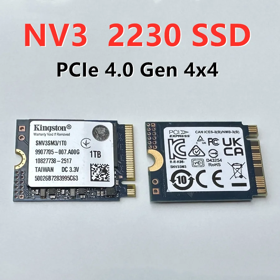 حزمة OEM Kingston SSD M.2 2230 NV3 500GB 1TB 2TB & OM3 128GB NVMe PCIe 4.0 Gen 4x4 محرك الحالة الصلبة الداخلي لأجهزة الكمبيوتر المحمول