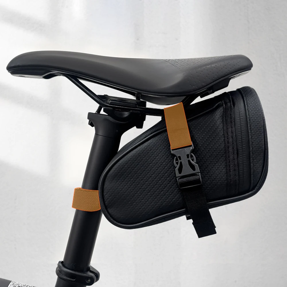 1L Portable Bike Tail Bag Waterproof Reflective Cycling Bag Large Capacity Bike Under Seat Pack for Outdoor Riding