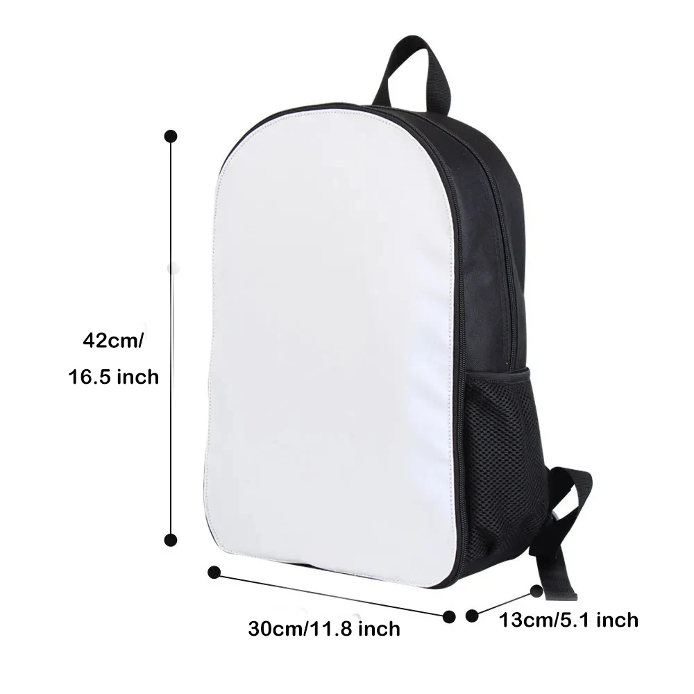 Sublimation Book Bag Blank 17 inch Backpack School Bag Travel Backpacks