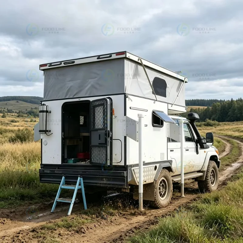 Aluminum Truck Bed Camper Off Road Waterproof Pickup Caravan Camping Travel Trailer 4x4 Custom Manufacturing