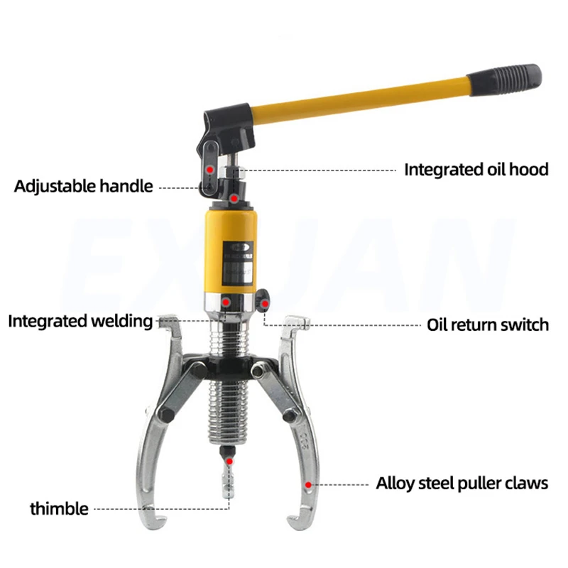 10T/15T/20T Integrated Hydraulic Puller With Two And Three Claws For Bearing Pullers Universal Puller Bearing Disassembly Tool